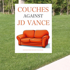 Jd Vance Couch Sign - Etsy