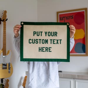 Custom Felt Banner | Wall Art | Pressed Vinyl Lettering 50x40cm