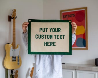 Custom Felt Banner | Wall Art | Pressed Vinyl Lettering 50x40cm