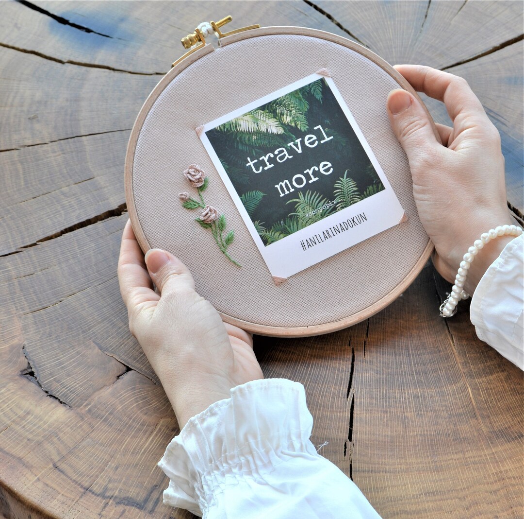 Handmade Hoop Handmade Embroidered Photo Hoop, Personalized Memory Gift - Etsy