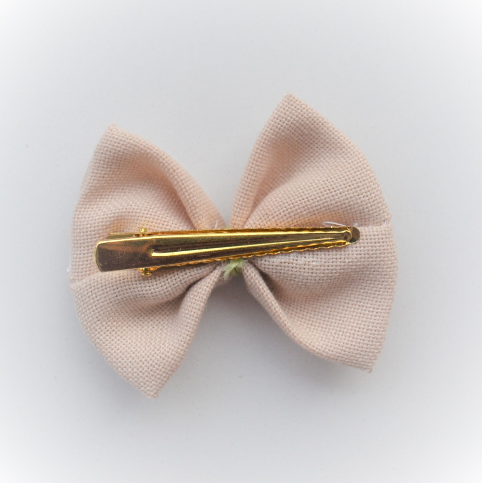 Embroidered hair clip Bow barrette Barrette bow Hair bow Etsy