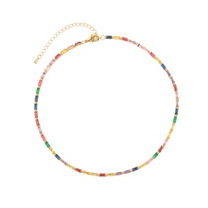 Rainbow Necklace, Multi-color Necklace, Boho Necklace, Y2k Necklace ...