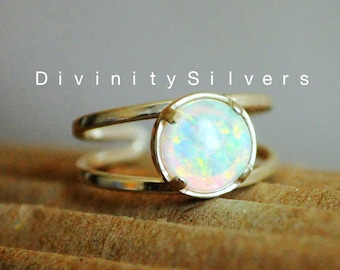 Creative Crystal Ring White Fire Opal Irlanda Cradag Ring Sz Creative Crystal Ring White Fire Opal Irlanda Cradag Ring Sz