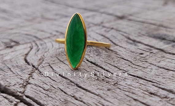 Anillos De Jade Verde Anillos De Plata De Ley Para Mujeres Dainty Vintage Novia Anillo De Piedra Semi Preciosa De Jade Regalo De Navidad Jade Verde Etsy Etsy Espana