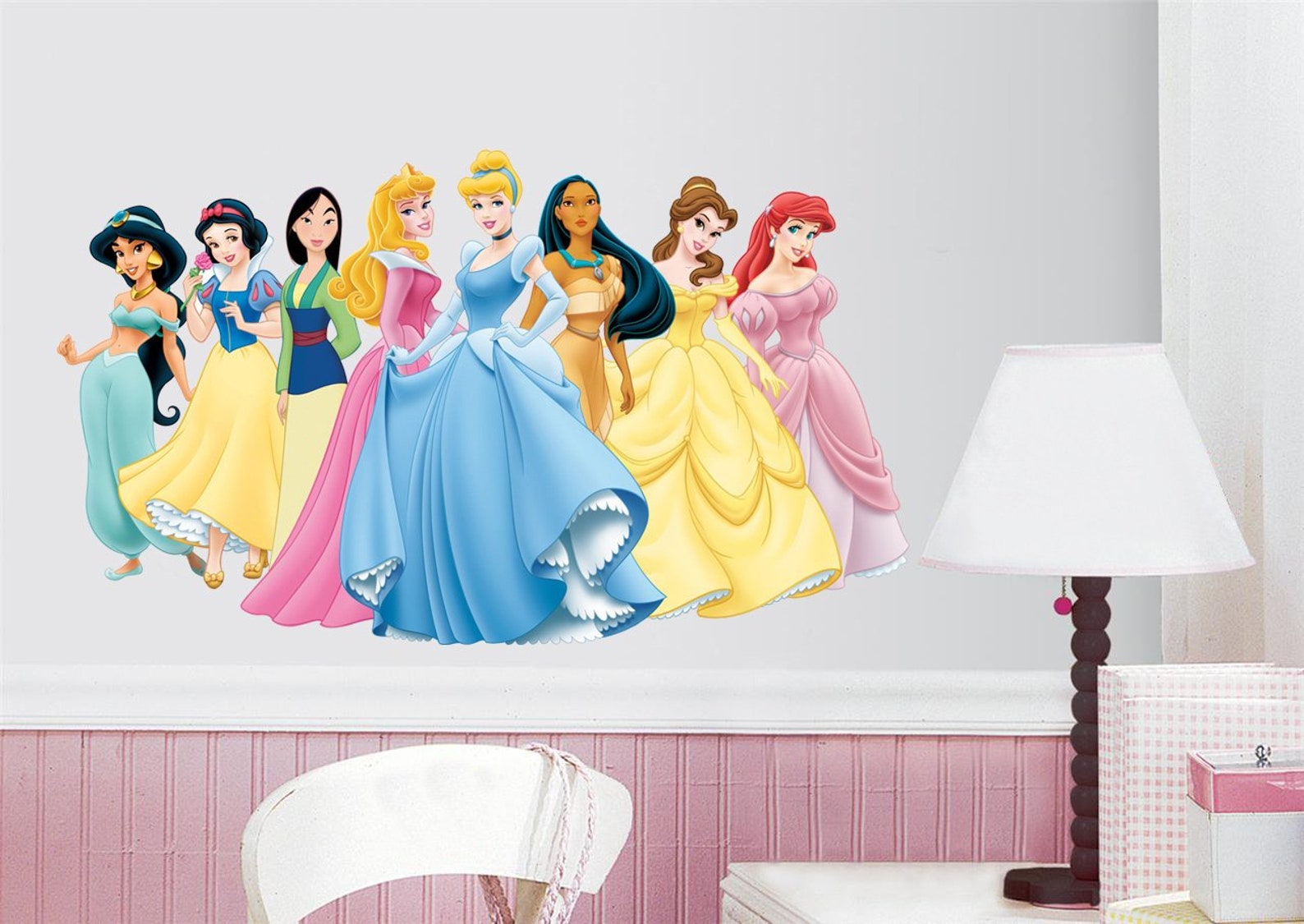 Disney Princess Characters Wall Sticker Decal C234 Etsy
