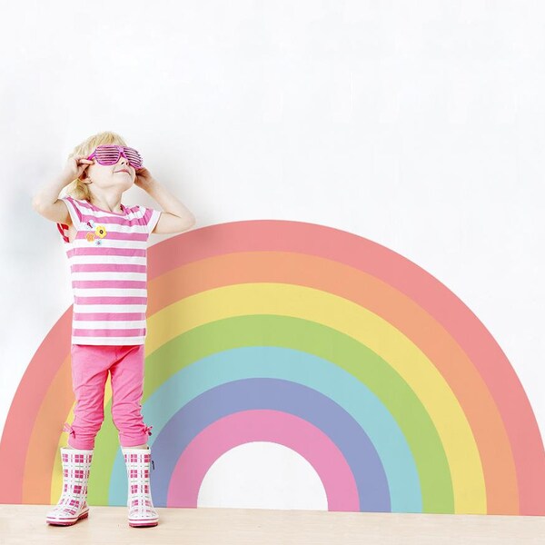 Rainbow Wall Sticker Decal Bedroom Decor Art Mural Nursery Kids Girls Room WC107