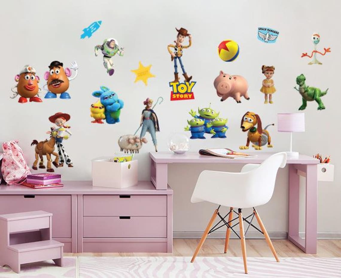 Toy Story Characters Set Wall Sticker Decal WC356 Etsy