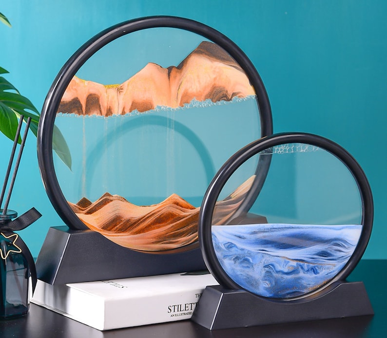 Creative Moving Sand Art Painting Moving Sand Art Hourglass Etsy