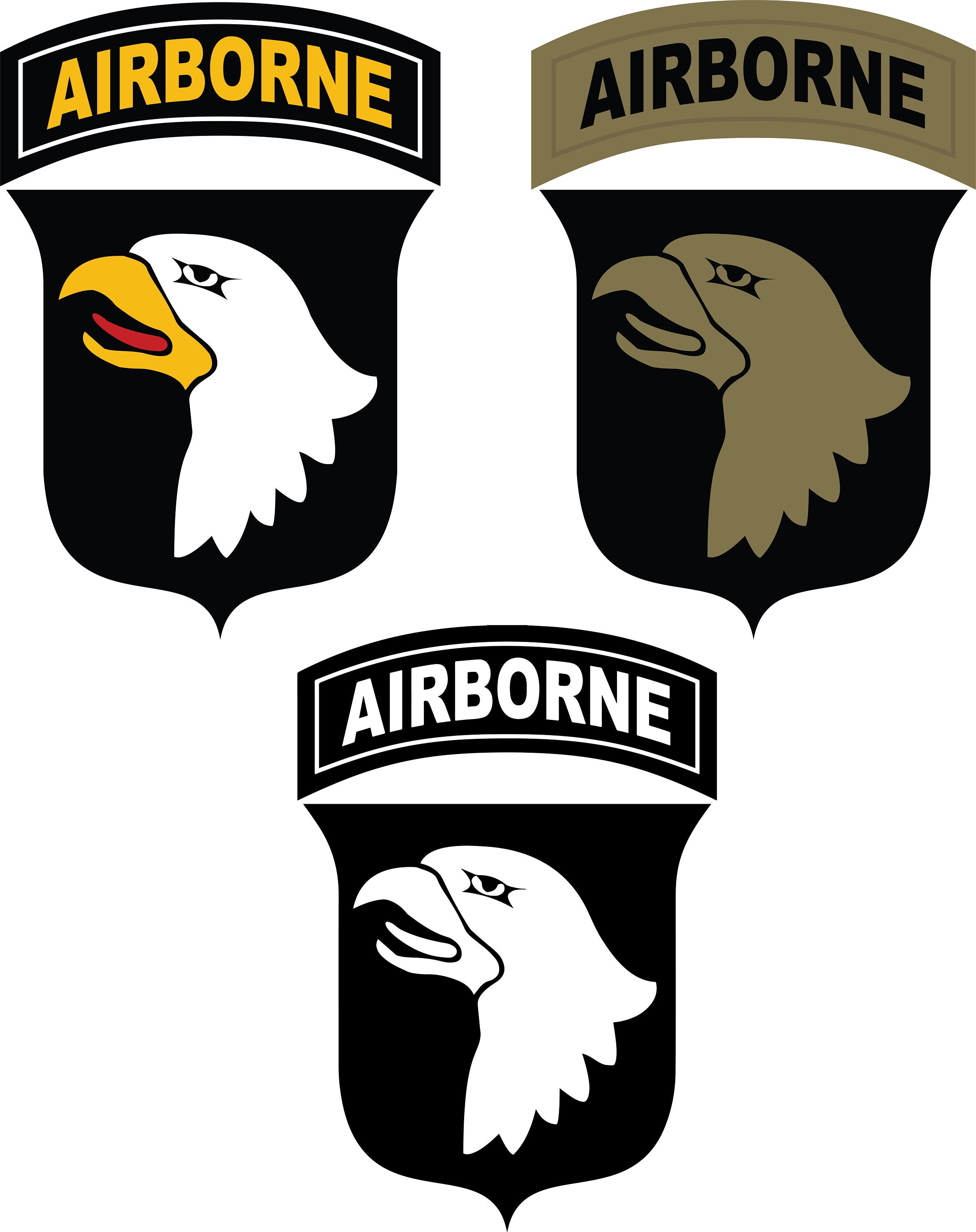 101st Airborne Division Logos Patch Digital Download Etsy