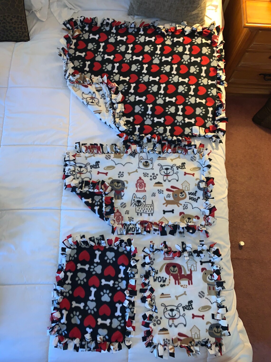 Nosew Reversible Puppy/dog Pet Fleece Blanket Etsy