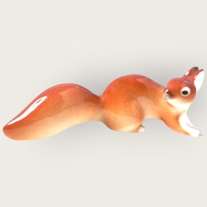 Squirrel, porcelain sculpture, Imperial Manufactory of Saint Petersburg, Lomonosov Porcelain Factory, Lomonosov
