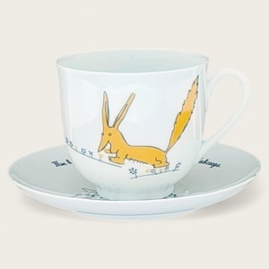 Coffee cup with saucer, Lily of valley service, Imperial Manufactory of St. Petersburg, Formerly Lomonosov Porcelain Factory