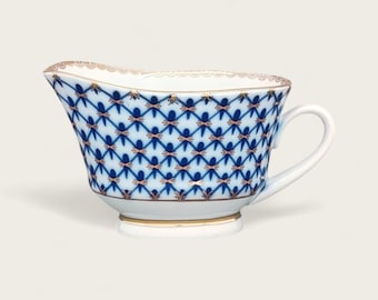 Vintage Lomonosov Imperial Porcelain Cobalt Net Tea Trio - Etsy