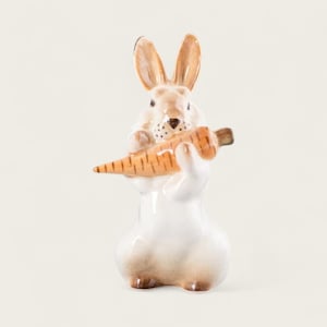 Rabbit Sculpture, 12.5 cm, Imperial Manufactory of Saint Petersburg, Formerly Lomonosov Porcelain Factory