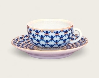 Espresso cup, 40 ml, Cobalt pattern, Imperial Porcelain Factory of Saint Petersburg, formerly Lomonosov Porcelain Factory