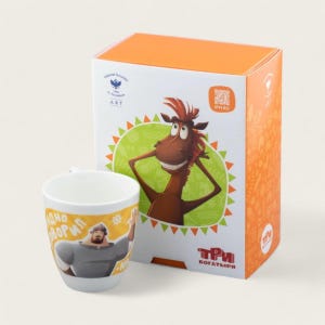 Mug, The Three Heroes, Okay, I&#39;ve been convinced, 450 ml, Imperial Porcelain (Lomonosov)