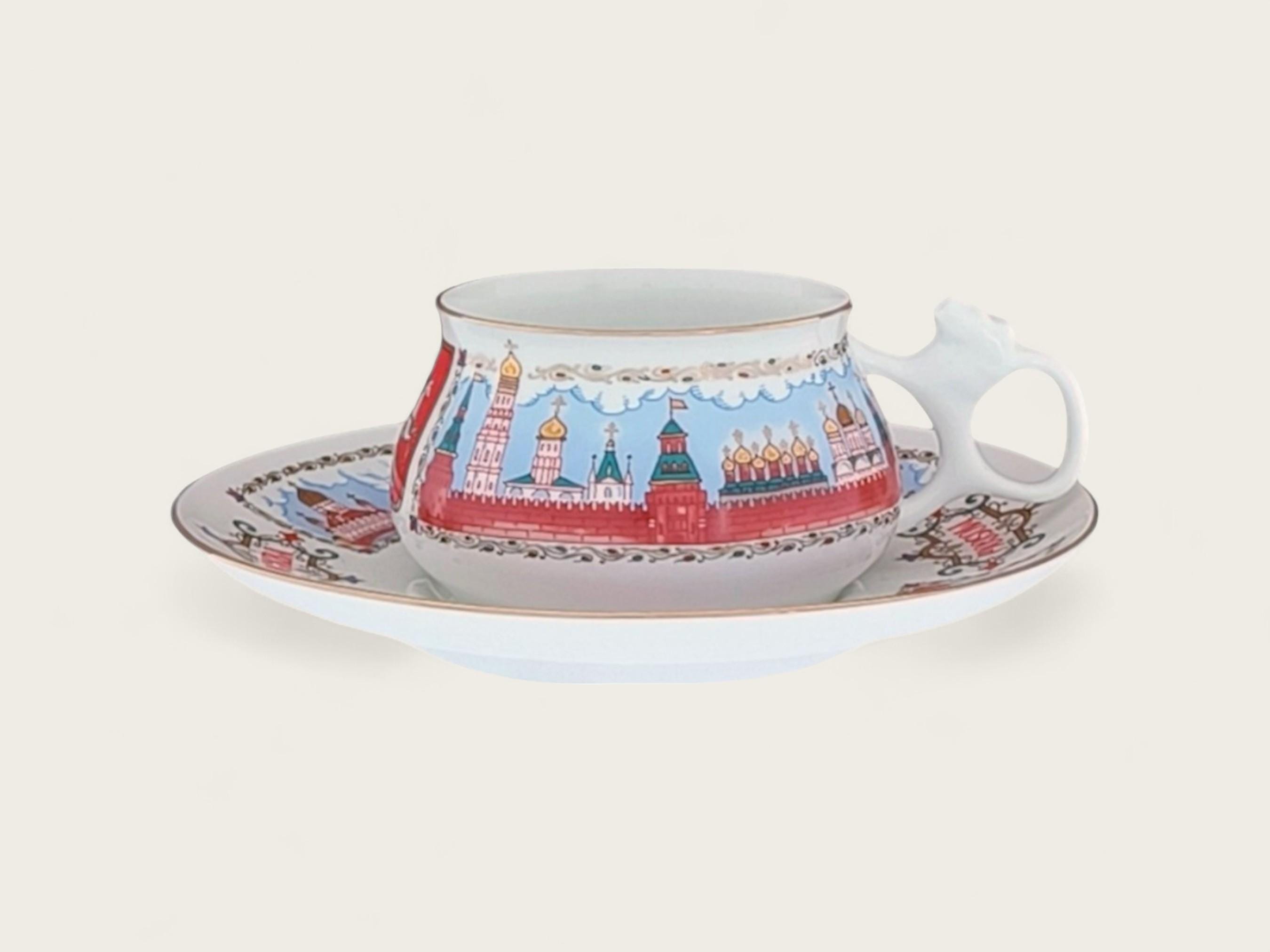 Moscow Kremlin - Bilibin, Porcelain from the Imperial Manufactory of Saint Petersburg - Lomonosov Porcelain Factory, Lomonosov