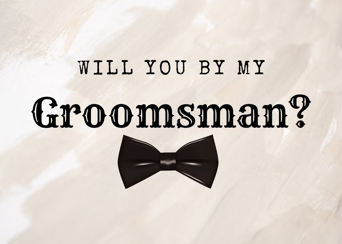 PRINTABLE Groomsman Invitation - Etsy