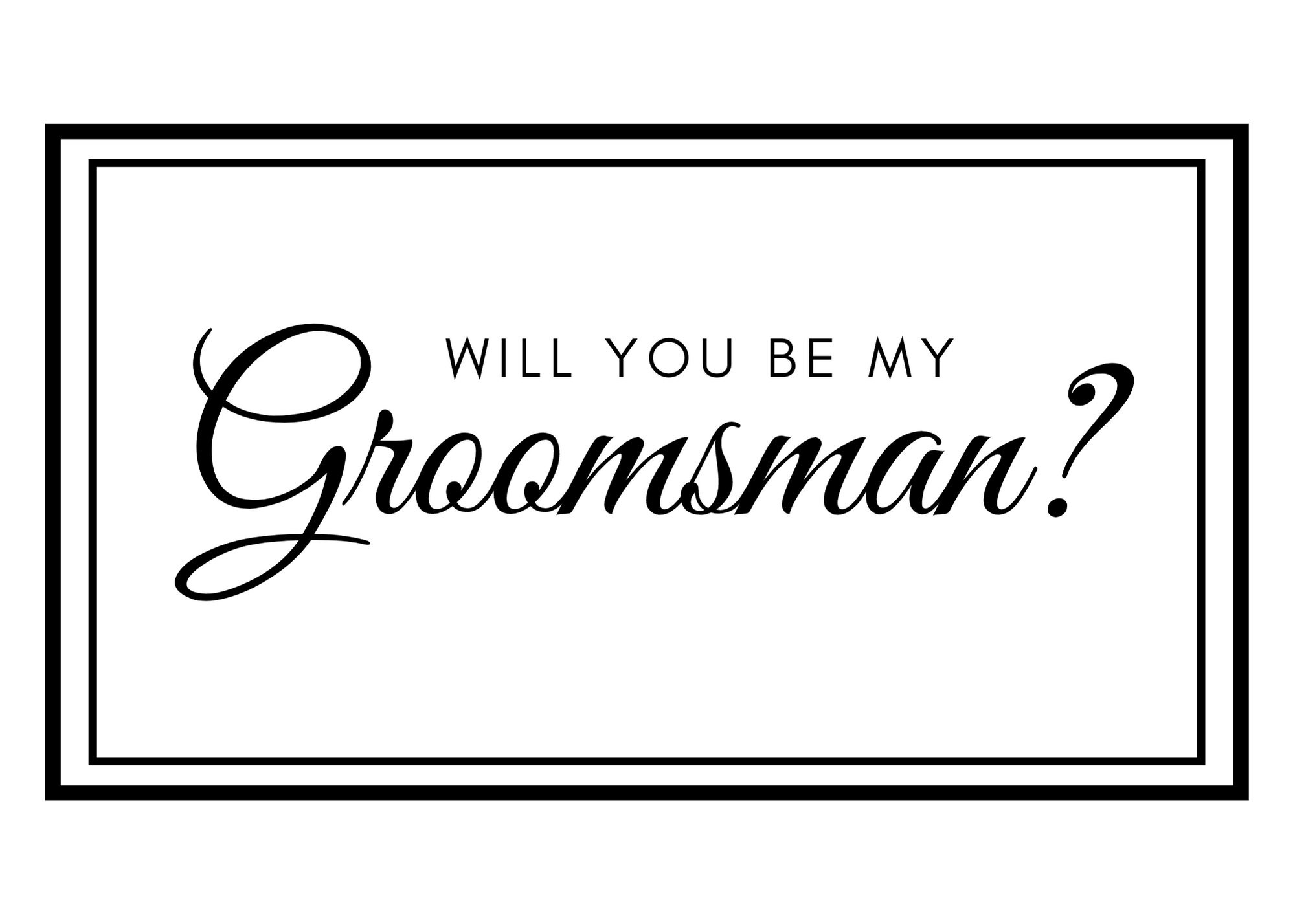 PRINTABLE Groomsmen Proposal Card - Etsy