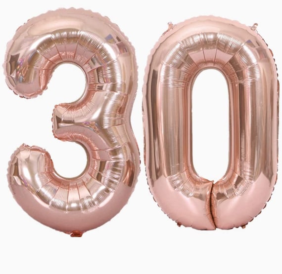 Ballon chiffre 30 pour décoration d'anniversaire REF/BALMMC0