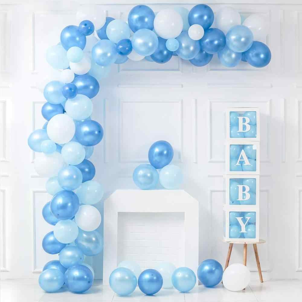 White Clear Baby Balloon Boxes Baby Shower Baby Blocks with Etsy