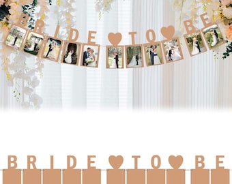 Bride-to-be photo banner, Hen Party, Bride To Be Decor for Engagement Party, Bridal Shower, Hen do decoration, bachelorette party backdrop