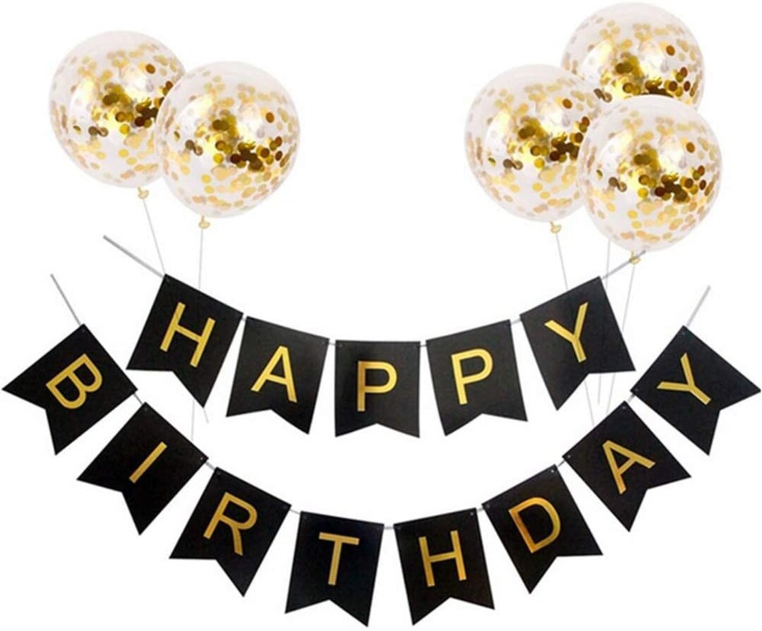 Happy Birthday Foil Balloon Banner – Self-Inflating Letter Balloons – 16” Mickey Mouse Disney Style – 101–500 Pc Bunting Decor