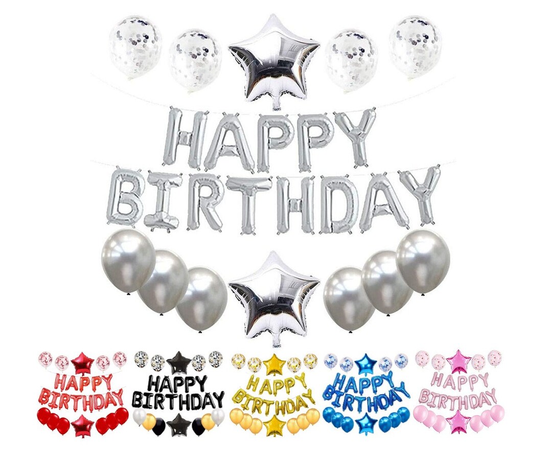 Birthday Decorations for Men Women Girls Boys Kids Birthday Etsy UK