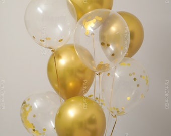 10 or 20pcs 12" Gold Balloons Gold Chrome Birthday Team Bride Hen Party  Wedding Balloon Party Decoration Birthday Decoration Balloon