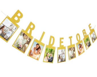 Bride-to-be photo banner, Hen Party, Bride To Be Decor for Engagement Party, Bridal Shower, Hen do decoration, bachelorette party backdrop