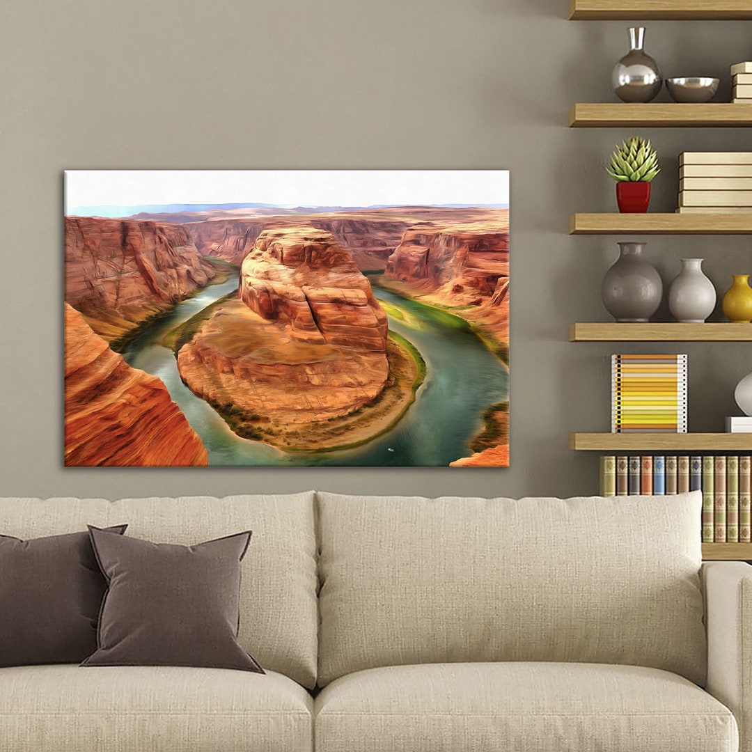 Horseshoe Bend Arizona Print 3 Panel Wall Art USA Canvas Print - Etsy