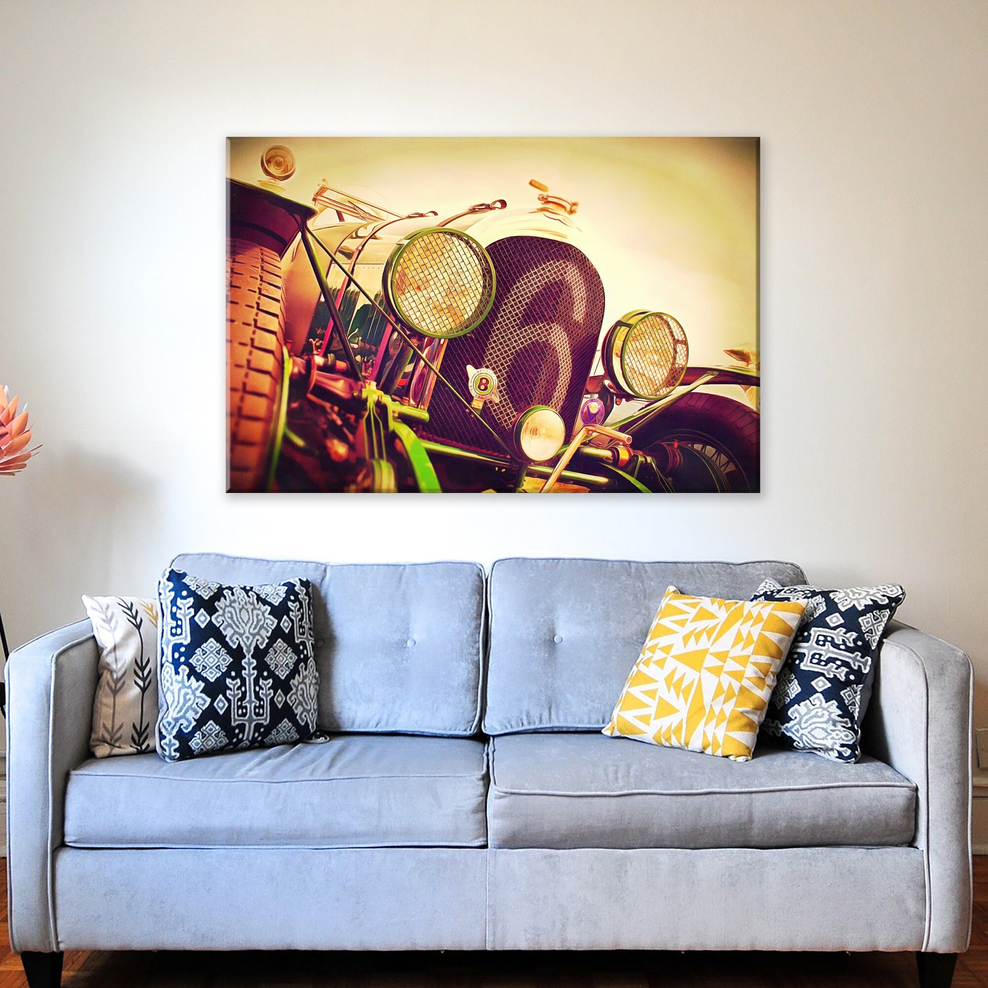 Car Classic Wall Art Vintage Old Car Canvas Print Classic - Etsy