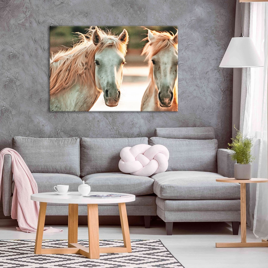 Camargue White Horses Wall Art Horses Canvas Wild Nature Print - Etsy ...