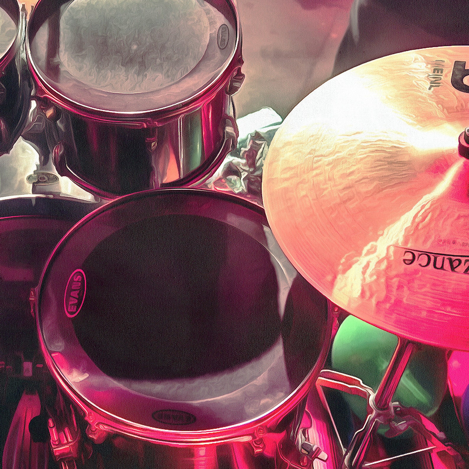 Bass Drum Large Wall Print 3 Panels Percussive Musical Etsy