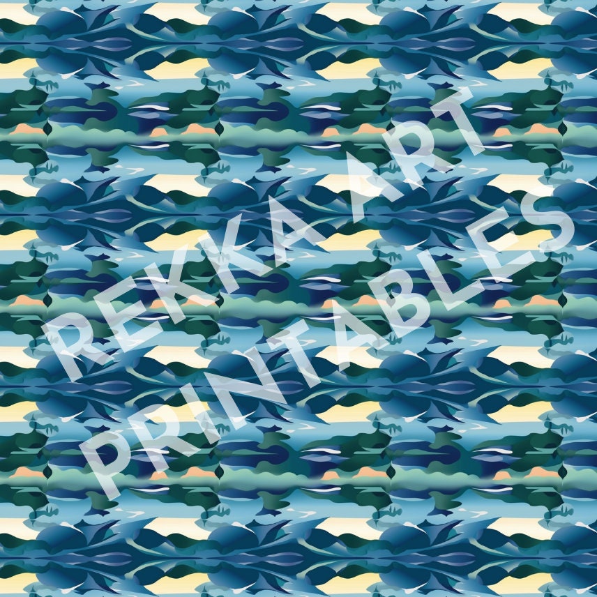 Georgia Design Pattern 20 Georgia O'keeffe Inspired Design Printable Papers | Scrapbook Papers ...