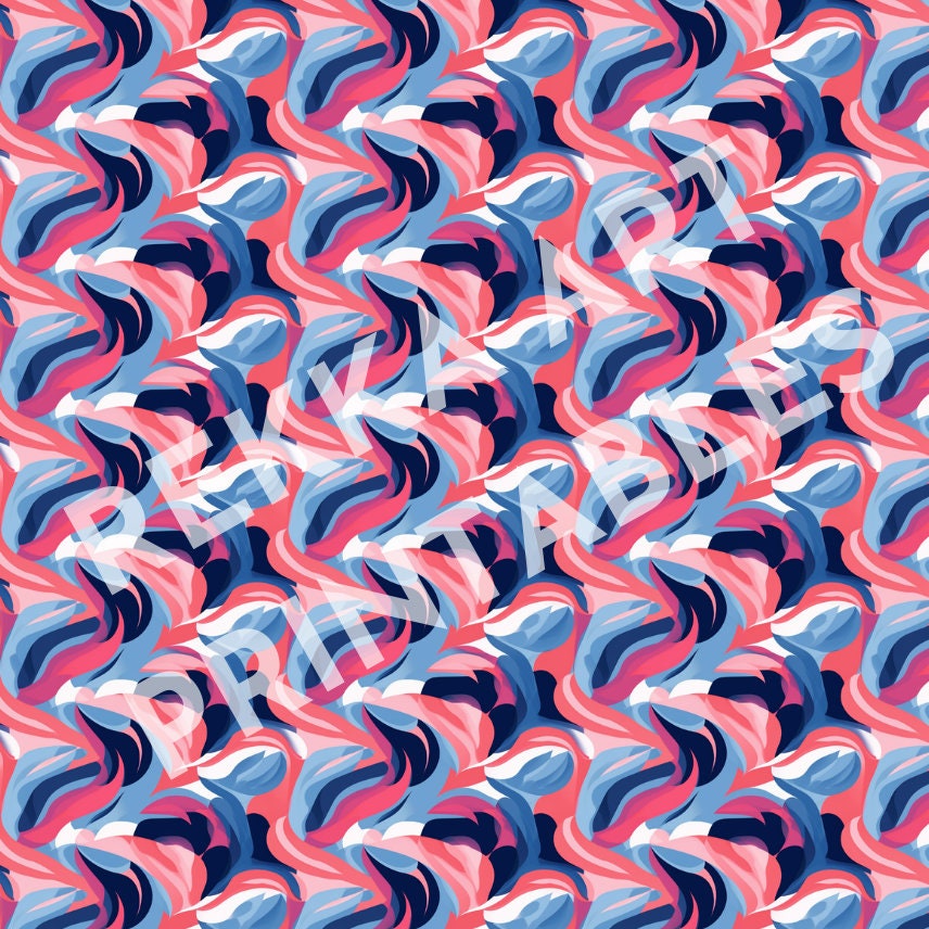 Georgia Design Pattern 20 Georgia O'keeffe Inspired Design Printable Papers | Scrapbook Papers ...
