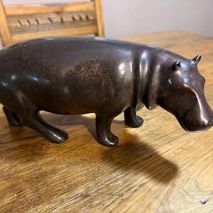 Loet Vanderveen　ロート　水牛　牛　ブロンズ像　彫刻　置物　緑青 Loet Vanderveen Bronze - Etsy