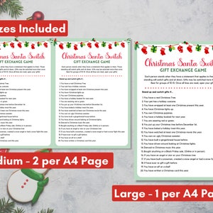 Santa Switch Game, Gift Exchange Game, Gift Swap Game, Pass the Parcel ...