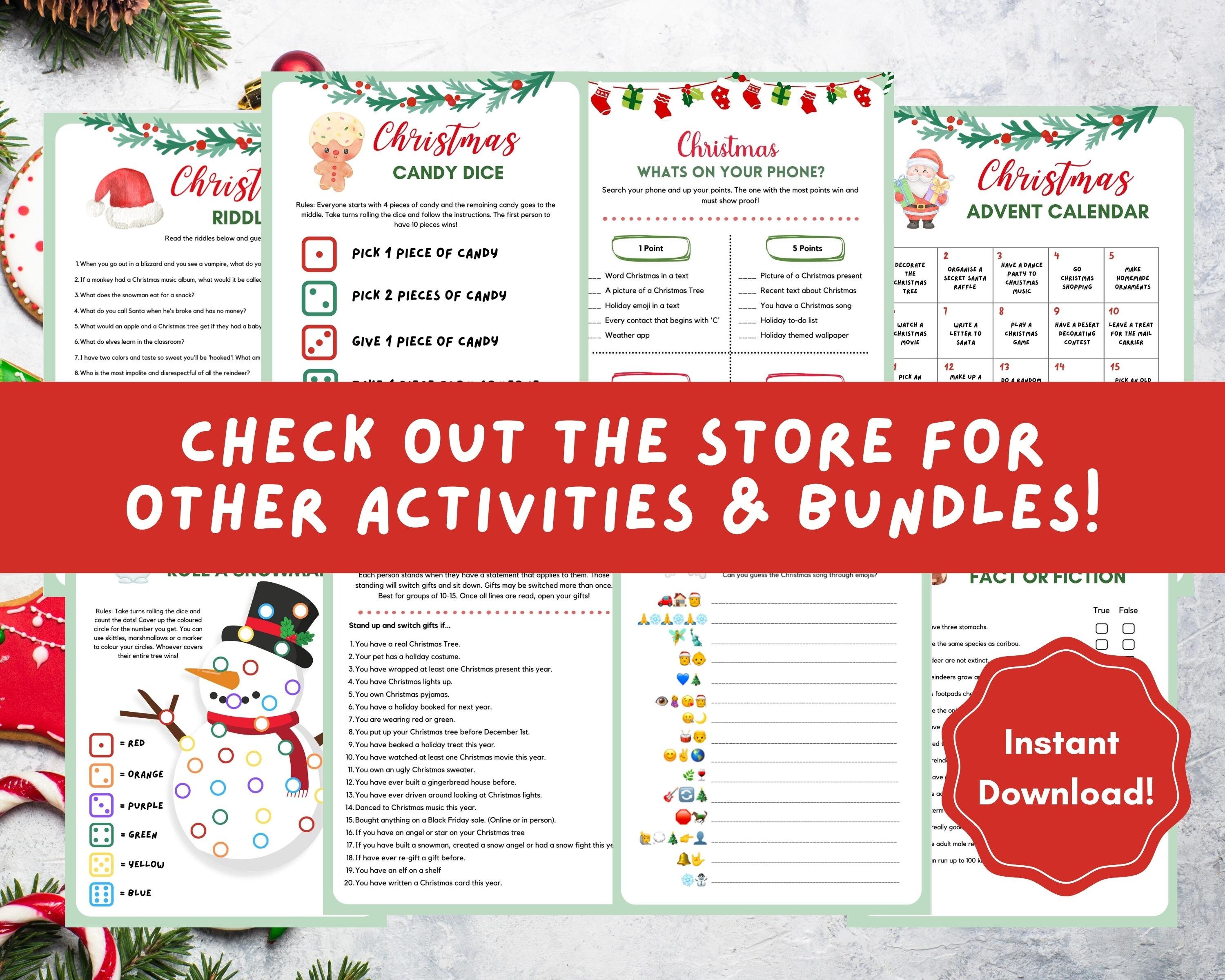 Pass the Gift Game for Christmas, Christmas Gift Exchange, Pass the