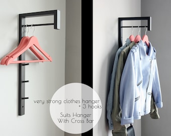 Metal wall mounted hook, Wall mounted clothes rack, coat hanger, T-shirt Hanger, Metal wall coat hanger, laundry hanger, clothes drying bar