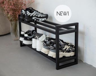 Minimalist Metal Shoe Rack: Modern Entryway Organizer
