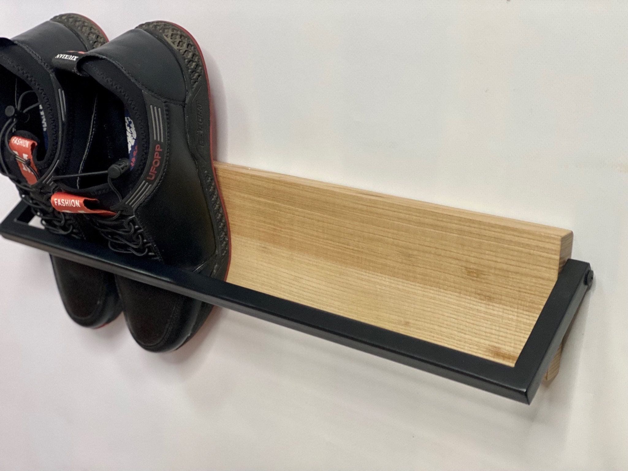 Wall Mounted Shoe Rack Shoe Rack Entryway Industrial Metal Etsy UK