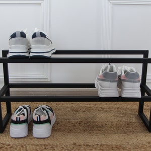 Metal Shoe Industrial Metal, Metal Shoe Rack For Gift, Schuhregal Modern,Minimal Shoe Rack, Entryway Organization for shoes, Metal Shoe Rack