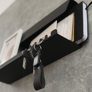 Porta llaves de pared único Porta llaves y correo industrial Organizador flotante para pasillos Regalos de inauguración de la casa Ganchos metálicos para llaves