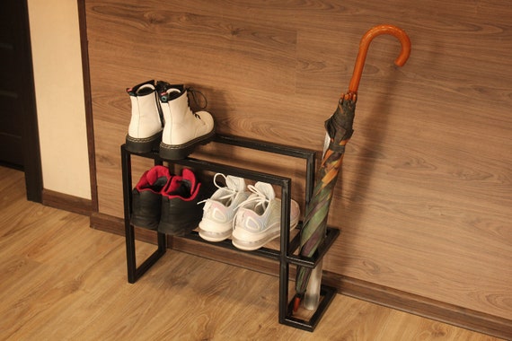 Schuhregal Industrial, Modern Shoe Rack Entryway, Entryway Shoe  Organization, Shelf for Shoe Metal, Small Shoe Rack, Boot Rack, Boot Stand  