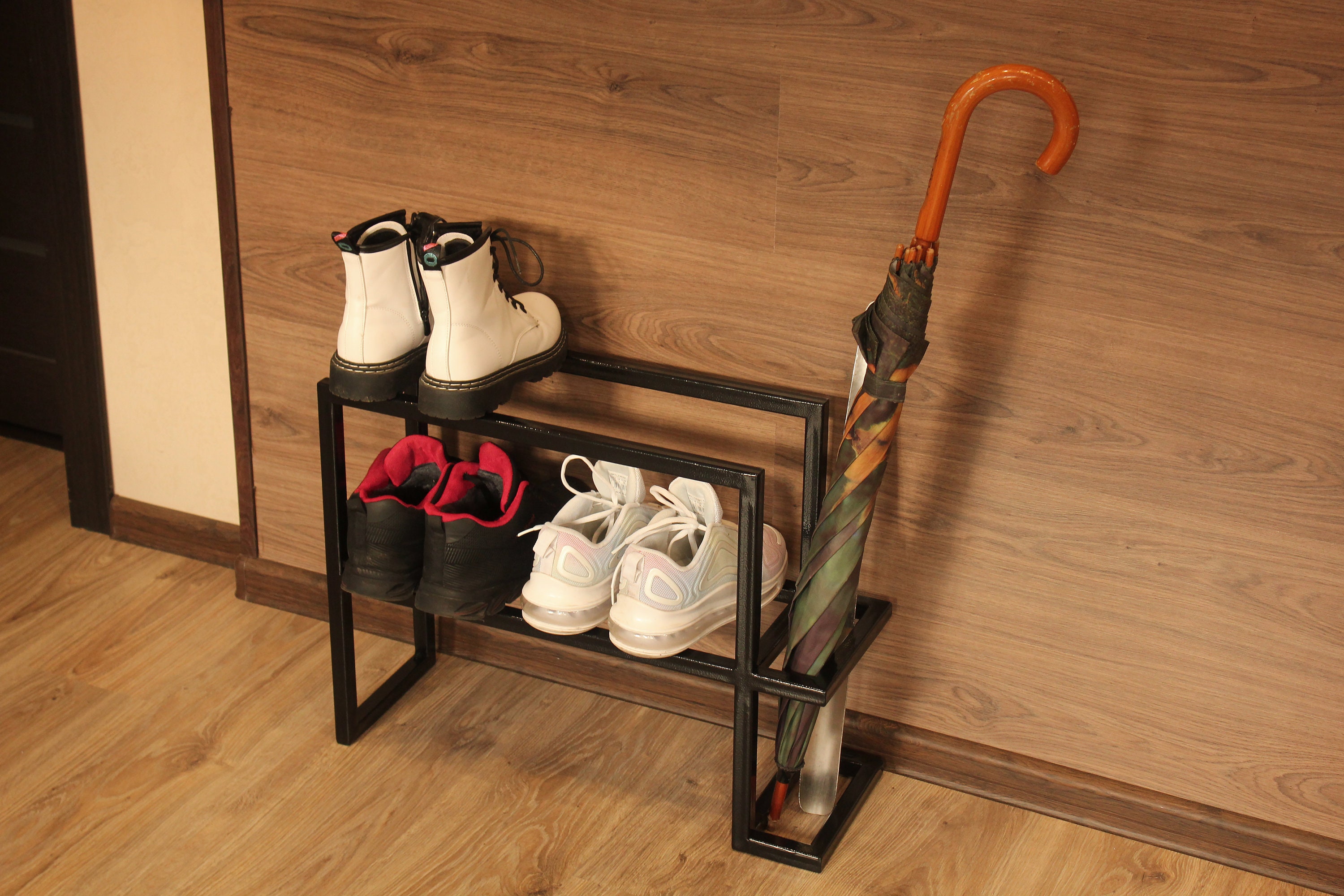 Albin - Shoe Rack for Entryway Metal Shoe Rack Small Shoe Rack — BO-HA