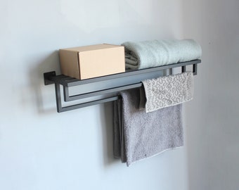 Bathroom wall shelf | Floating Wall Shelf | Bathroom Decor Shelf | Unique Bathroom Shelf | Metal bathroom shelves | Towel storage