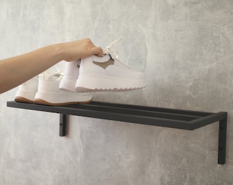 Metal Shoe Rack: Entryway Storage, Wall Mount Organizer