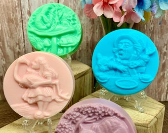 Alice’s Adventures in Wonderland Soap, bath and beauty, Shea butter, party favors, Valentine's Day, gifts for Valentines, bar soap