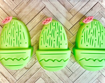 Cactus Shaped Soap, succulent, Southwest, shea butter soap, goat's milk soap, unique gifts, gifts for spouse, gifts for birthdays